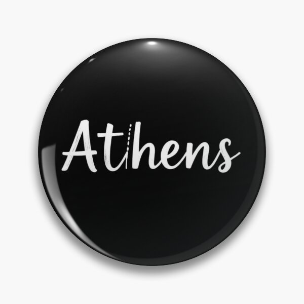 Item preview, Athens Modern White Brush Script Typography Art designed and sold by artlife4.