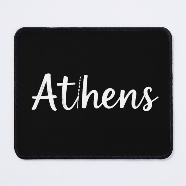 Item preview, Athens Modern White Brush Script Typography Art designed and sold by artlife4.