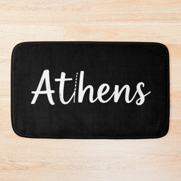 Item preview, Athens Modern White Brush Script Typography Art designed and sold by artlife4.