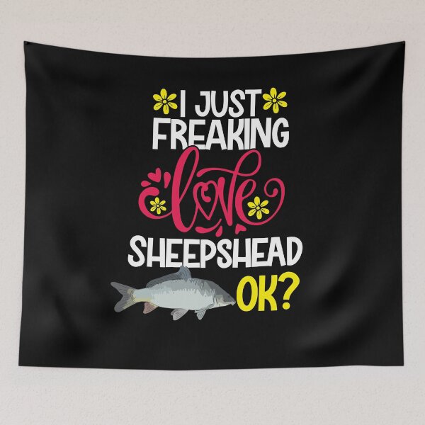 Item preview, I Just Freaking Love Sheepshead Ok designed and sold by CosmoKitsch.