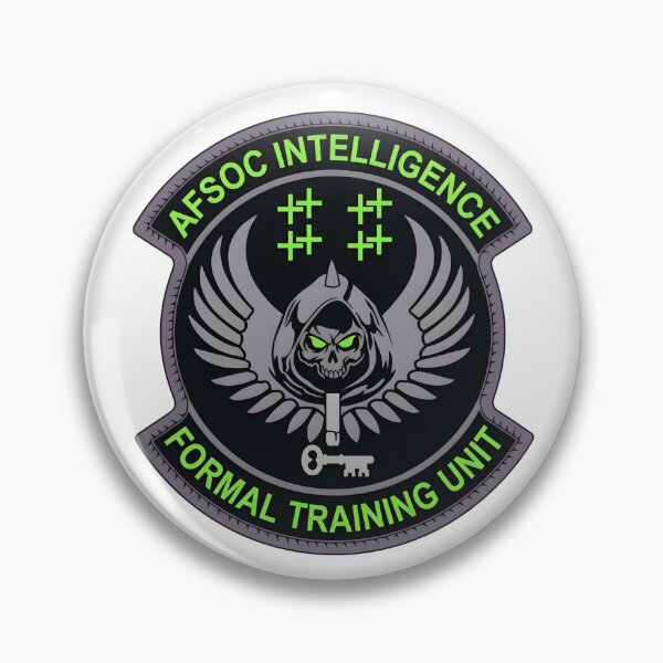 Item preview, AFSOC Intelligence Formal Training Unit: Grim Reaper Tactical Insignia designed and sold by CharlieDesings.
