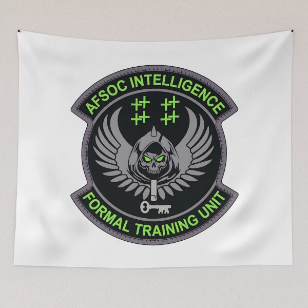 Item preview, AFSOC Intelligence Formal Training Unit: Grim Reaper Tactical Insignia designed and sold by CharlieDesings.