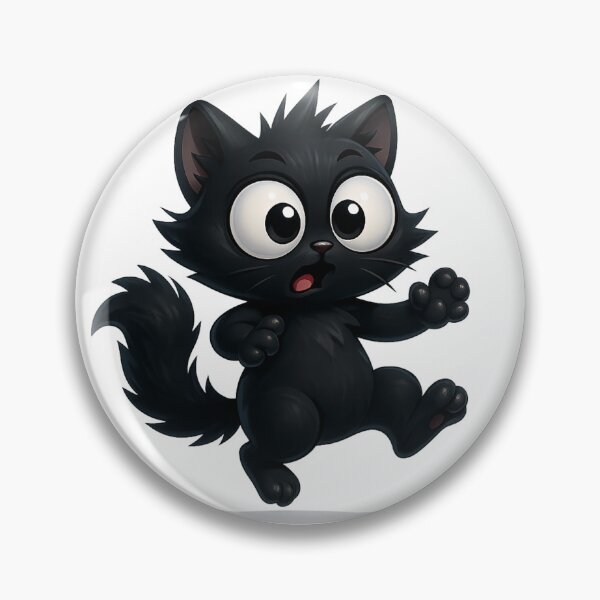 Item preview, Startled Jumping Cat | Funny Kawaii Kitty Reaction designed and sold by PrintCreations9.