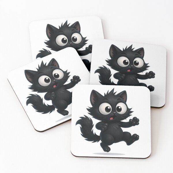 Item preview, Startled Jumping Cat | Funny Kawaii Kitty Reaction designed and sold by PrintCreations9.