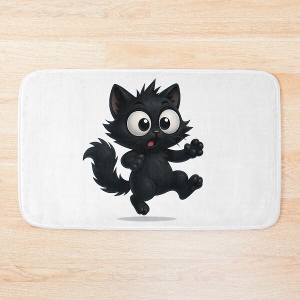 Item preview, Startled Jumping Cat | Funny Kawaii Kitty Reaction designed and sold by PrintCreations9.
