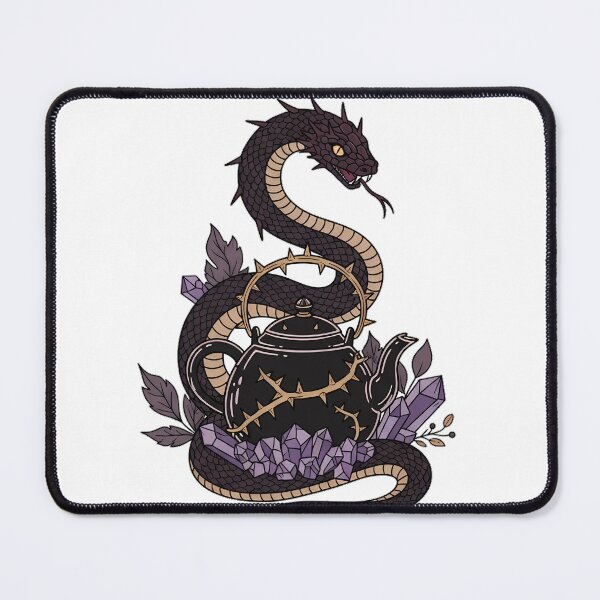 Item preview, Amethyst Crystals Serpent Thorned Teapot Gift designed and sold by IllumeInk.
