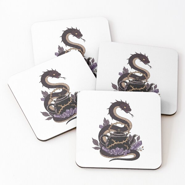 Item preview, Amethyst Crystals Serpent Thorned Teapot Gift designed and sold by IllumeInk.