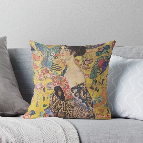 Item preview, Women Portrait Lady with a Fan Gustav Klimt Art designed and sold by ArtUnova.