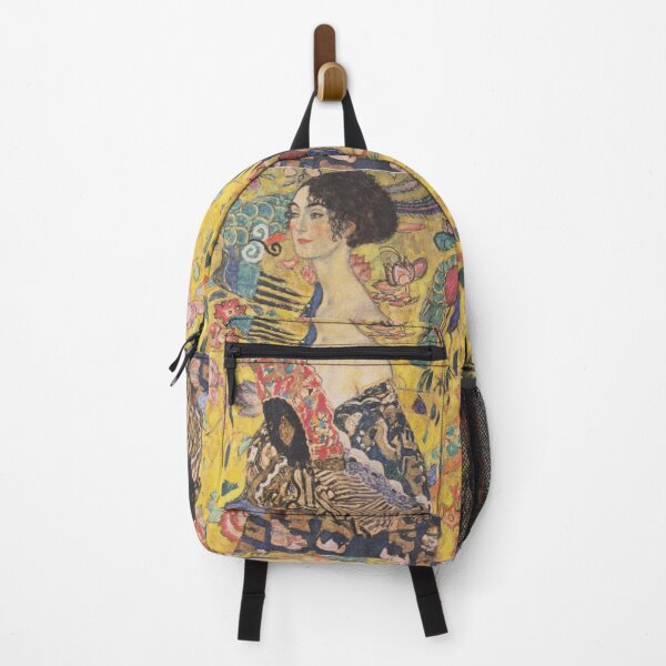 Item preview, Women Portrait Lady with a Fan Gustav Klimt Art designed and sold by ArtUnova.