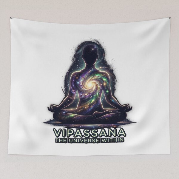 Item preview, Vipassana Universe Within – Cosmic Mindfulness & Spiritual Meditation Design designed and sold by ArtsyExplorer.