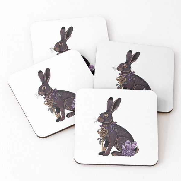 Item preview, Amethyst Crystals Hare Violet Garden Key Gift designed and sold by IllumeInk.