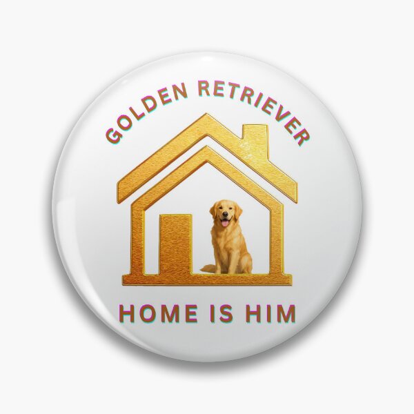 Item preview, Golden Retriever, Home is him  designed and sold by Retriever Dog Tribe.