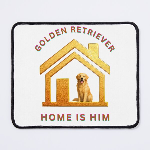 Item preview, Golden Retriever, Home is him designed and sold by Retriever Dog Tribe.
