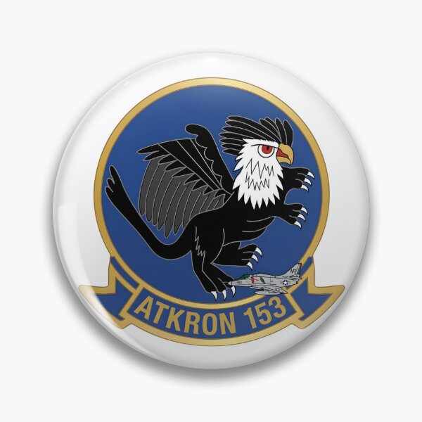 Item preview, VA-153 Blue Tail Flies: ATKRON 153 U.S. Navy Attack Squadron Insignia designed and sold by CharlieDesings.