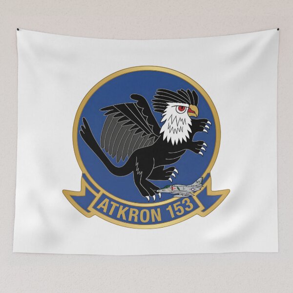 Item preview, VA-153 Blue Tail Flies: ATKRON 153 U.S. Navy Attack Squadron Insignia designed and sold by CharlieDesings.
