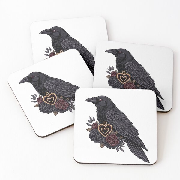 Item preview, Raven Velvet Ribbon Velvet Heart Locket Gift designed and sold by IllumeInk.