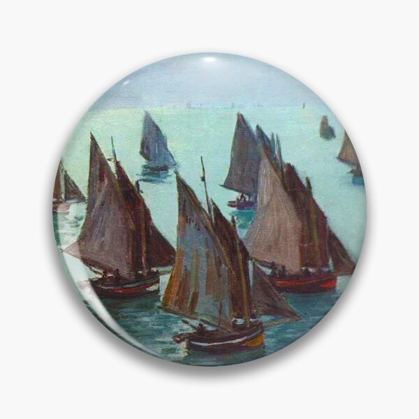 Item preview, Boats in a Calm Sea Yachts Claude Monet designed and sold by ArtUnova.