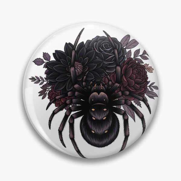 Item preview, Spider Velvet Ribbon Black Dahlia Bouquet Gift designed and sold by IllumeInk.