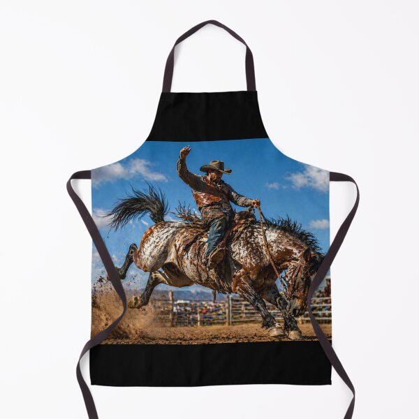 Artikelvorschau, Rodeo-Cowboy reitet Wildpferd – Western-Action & Freiheitsdesign entworfen und verkauft von QuarterHorseArt by Just my Studio.