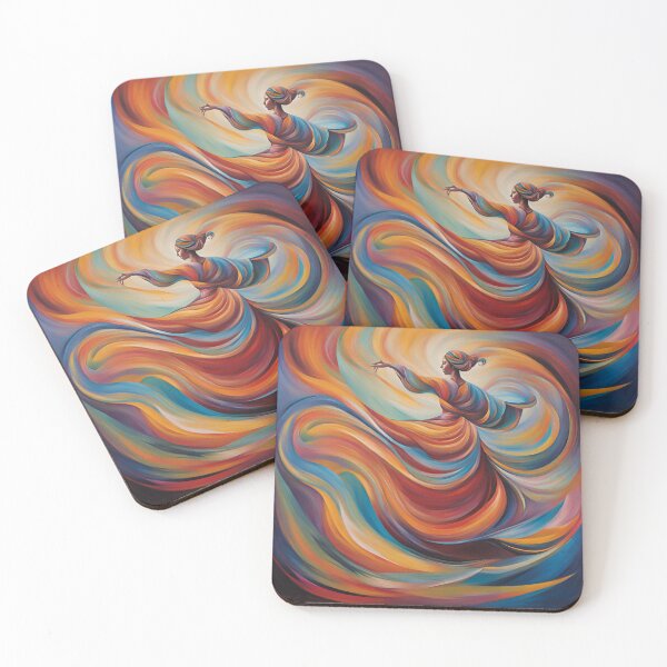 Item preview, Whirling dervish girl abstract designed and sold by sydney-syder.