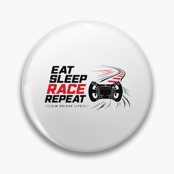 Item preview, Eat Sleep Race Repeat Sim Driver Life designed and sold by Fenay Designs.