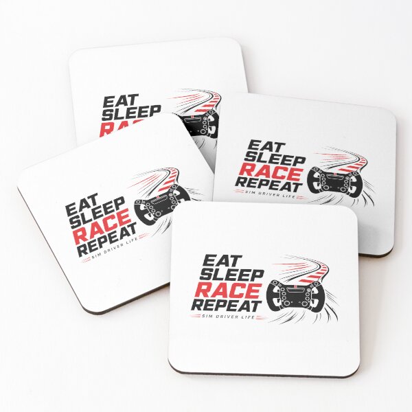 Item preview, Eat Sleep Race Repeat Sim Driver Life designed and sold by Fenay Designs.