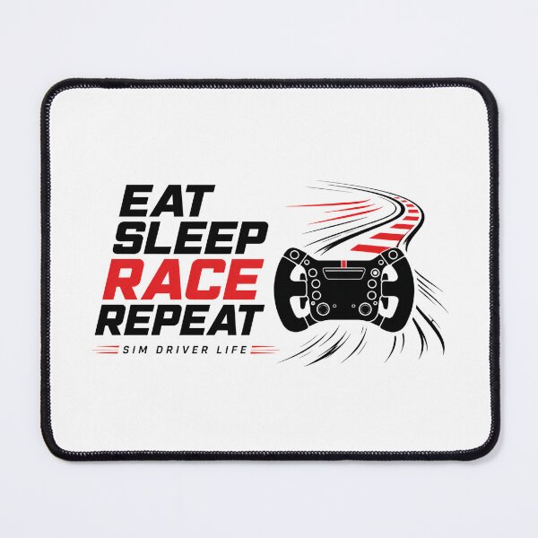 Item preview, Eat Sleep Race Repeat Sim Driver Life designed and sold by Fenay Designs.
