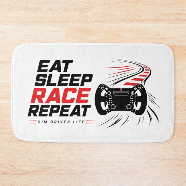 Item preview, Eat Sleep Race Repeat Sim Driver Life designed and sold by Fenay Designs.