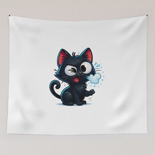 Item preview, Sneezing Cat Puff | Cute Kawaii Kitty Sneeze | Adorable Whisker Twitch Cat  designed and sold by PrintCreations9.