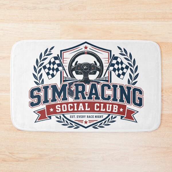 Item preview, Sim Racing Social Club Est Every Race Night Crest designed and sold by Fenay Designs.