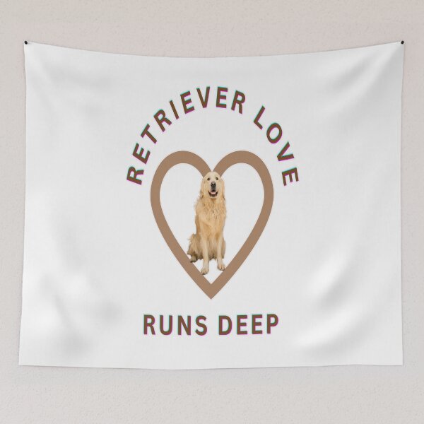 Item preview, Retriever love runs deep designed and sold by Retriever Dog Tribe.