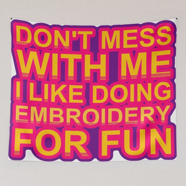 Item preview, Don'T Mess With I Like Doing Embroidery For Fun designed and sold by TheIconSmith.