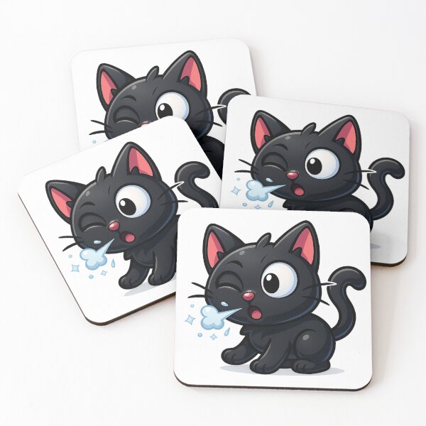 Item preview, Sneezing Cat Puff | Cute Kawaii Kitty Sneeze | Adorable Whisker Twitch Cat designed and sold by PrintCreations9.