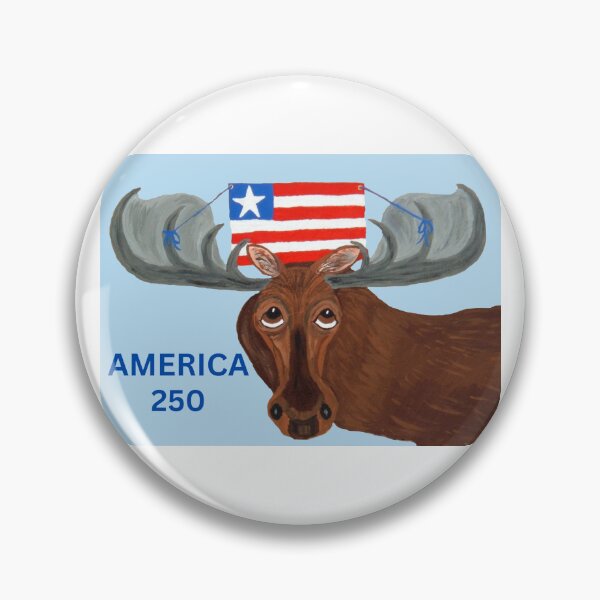 Item preview, America 250 Moose designed and sold by Squirreldumplings.