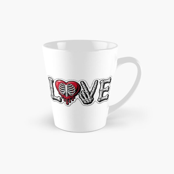 Item preview, Gothic Skeleton Love Sticker | Bone Letters LOVE with Dripping Heart | Dark Aesthetic Tattoo Style designed and sold by ClickToSticker.