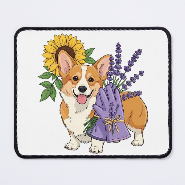 Item preview, Lavender Sprigs Corgi Lavender Gardening Gloves Gift designed and sold by pumsquare.
