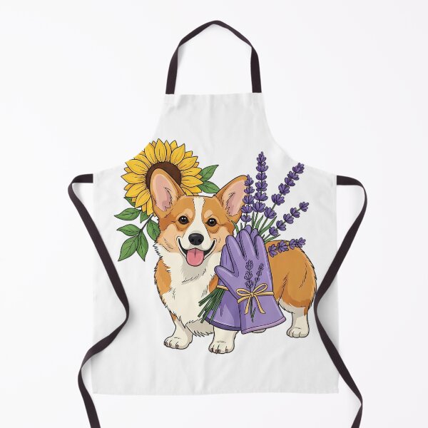 Item preview, Lavender Sprigs Corgi Lavender Gardening Gloves Gift designed and sold by pumsquare.
