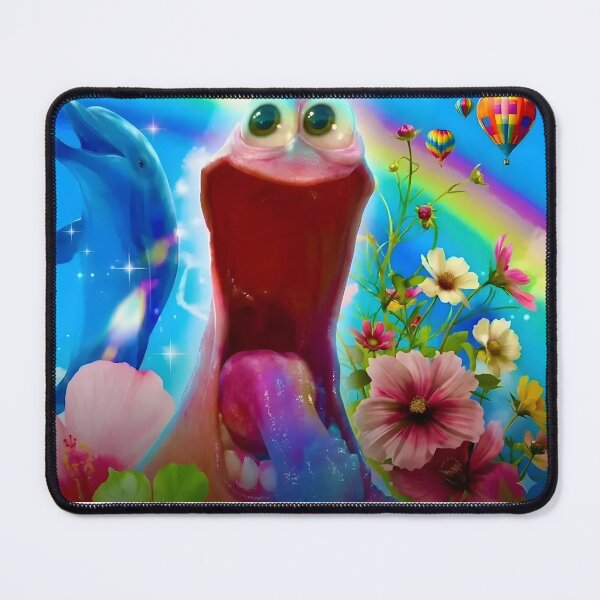 Item preview, Geeked Patrick Star Meme Sticker - Trippy Rainbow Patrick Tongue Out designed and sold by EDAE.