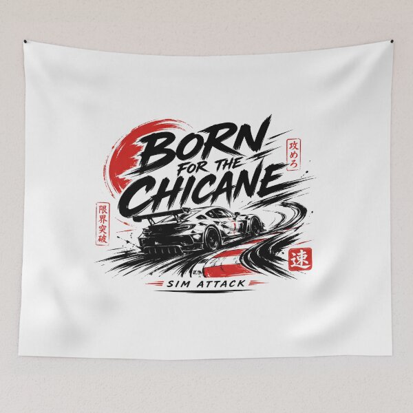 Item preview, Born For The Chicane Sim Attack JDM Graphic designed and sold by Fenay Designs.