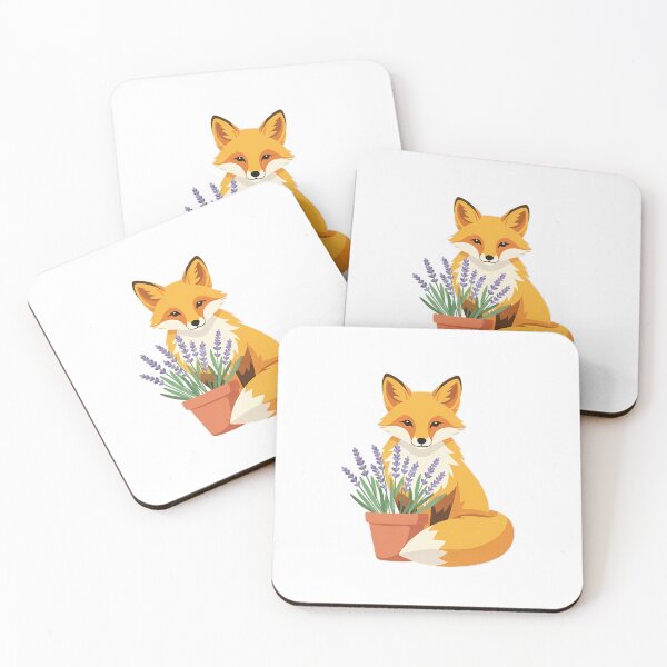Item preview, Lavender Sprigs Fox Terracotta Plant Pot Gift designed and sold by pumsquare.