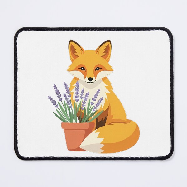 Item preview, Lavender Sprigs Fox Terracotta Plant Pot Gift designed and sold by pumsquare.