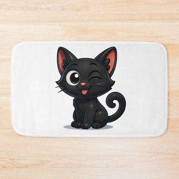 Item preview, Winking Cat with Tongue Out | Kawaii Cheeky Kitty | Cute Playful Cat designed and sold by PrintCreations9.