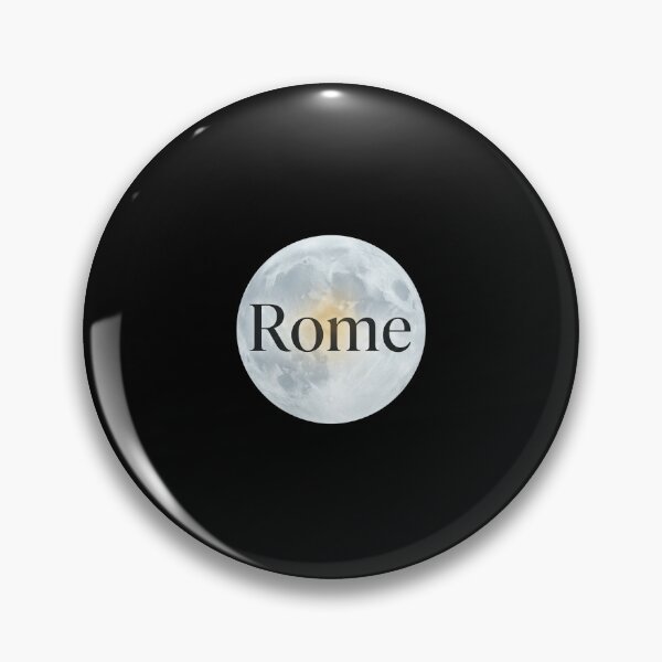 Item preview, Rome Full Moon Night Cityscape Typography Art designed and sold by artlife4.