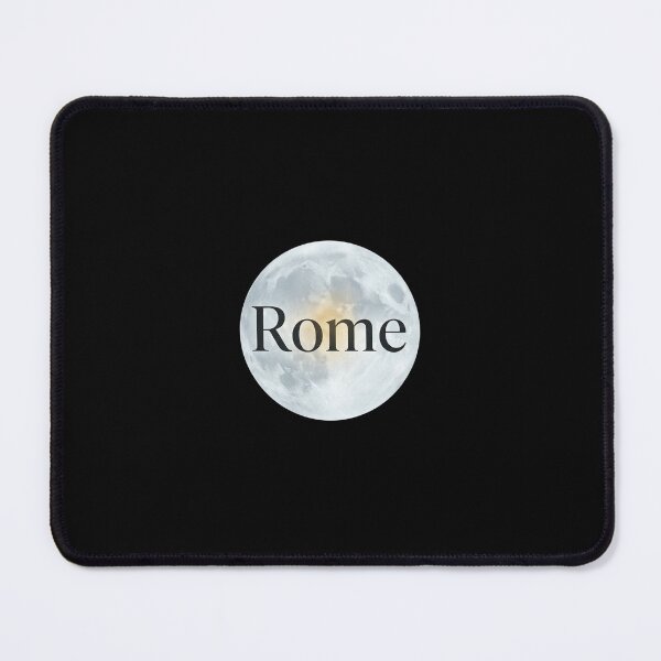 Item preview, Rome Full Moon Night Cityscape Typography Art designed and sold by artlife4.