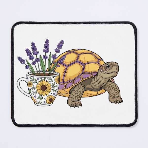 Item preview, Lavender Sprigs Turtle Floral Coffee Mug Gift designed and sold by pumsquare.