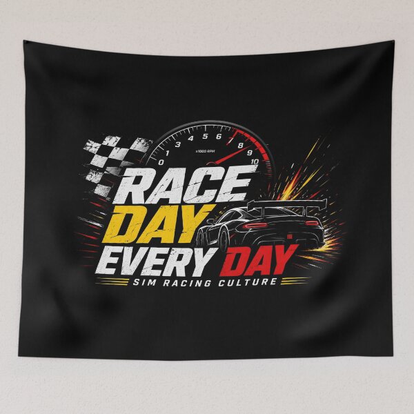 Item preview, Race Day Every Day Sim Racing Culture designed and sold by Fenay Designs.