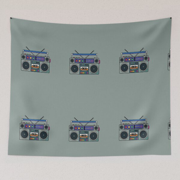 Item preview, retro boombox stereo designed and sold by  Mudikeys.