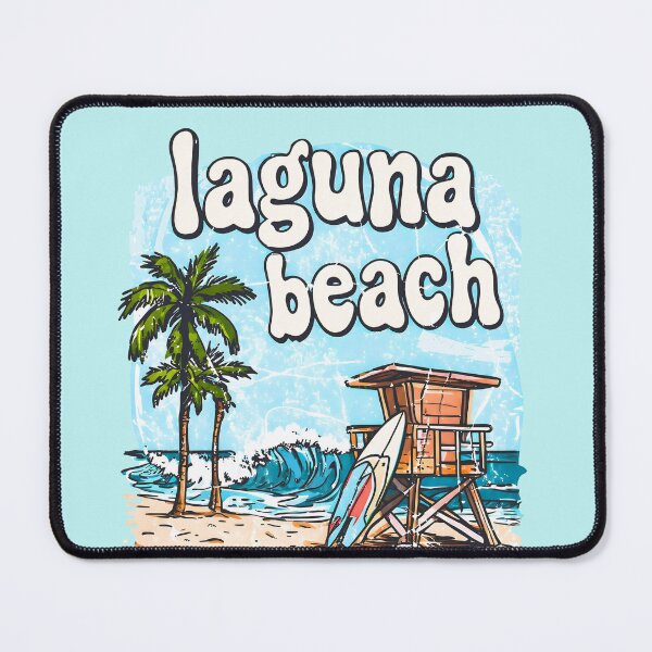 Item preview, Laguna Beach California Retro Beach Wave Surfer  designed and sold by HowToCanadian.
