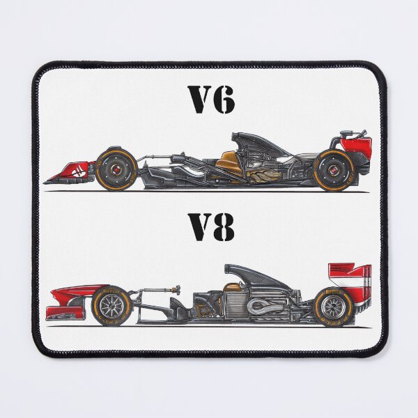 Item preview, Exclusive cutaway drawing legendary italian racing bolide red SF-23 V6 turbocharged hybrid engine and F138 Tipo 056 V8 designed and sold by Cars23.