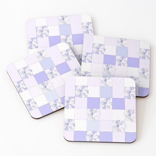 Item preview, Graphic Petunias in Violet Geometric Pattern designed and sold by inspiration3.